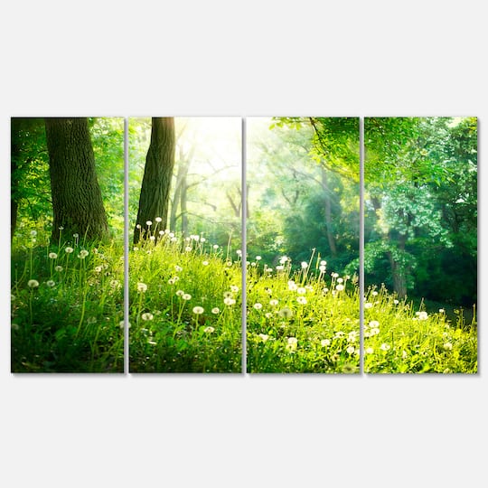 Designart - Beautiful Green Grass and Trees